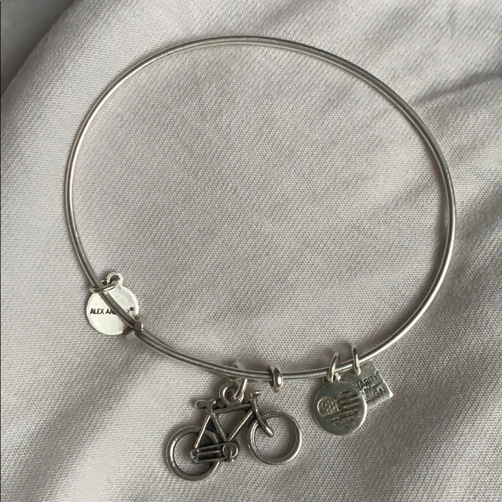 Alex and ani bracelet. Bike charm